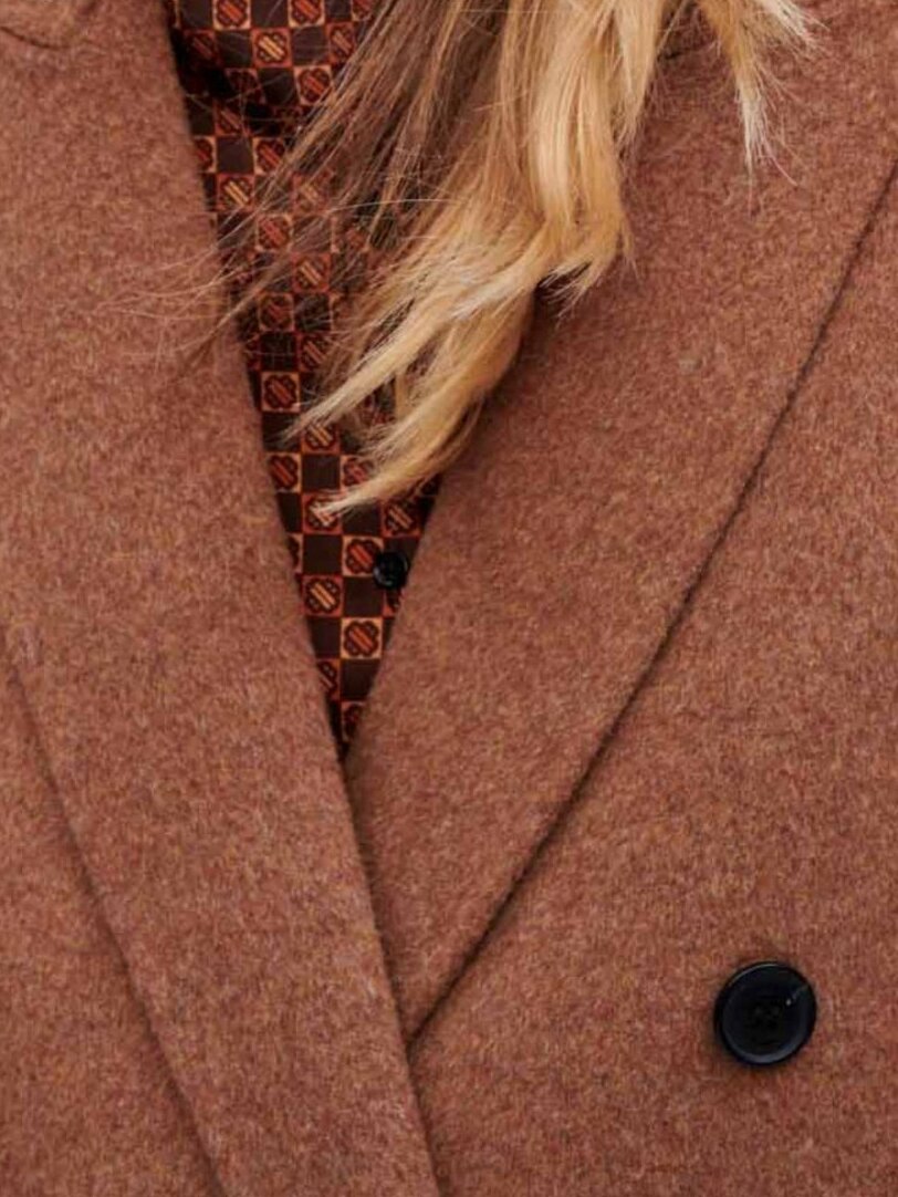 Manteau en double face chiné Maje seconde main photo 5