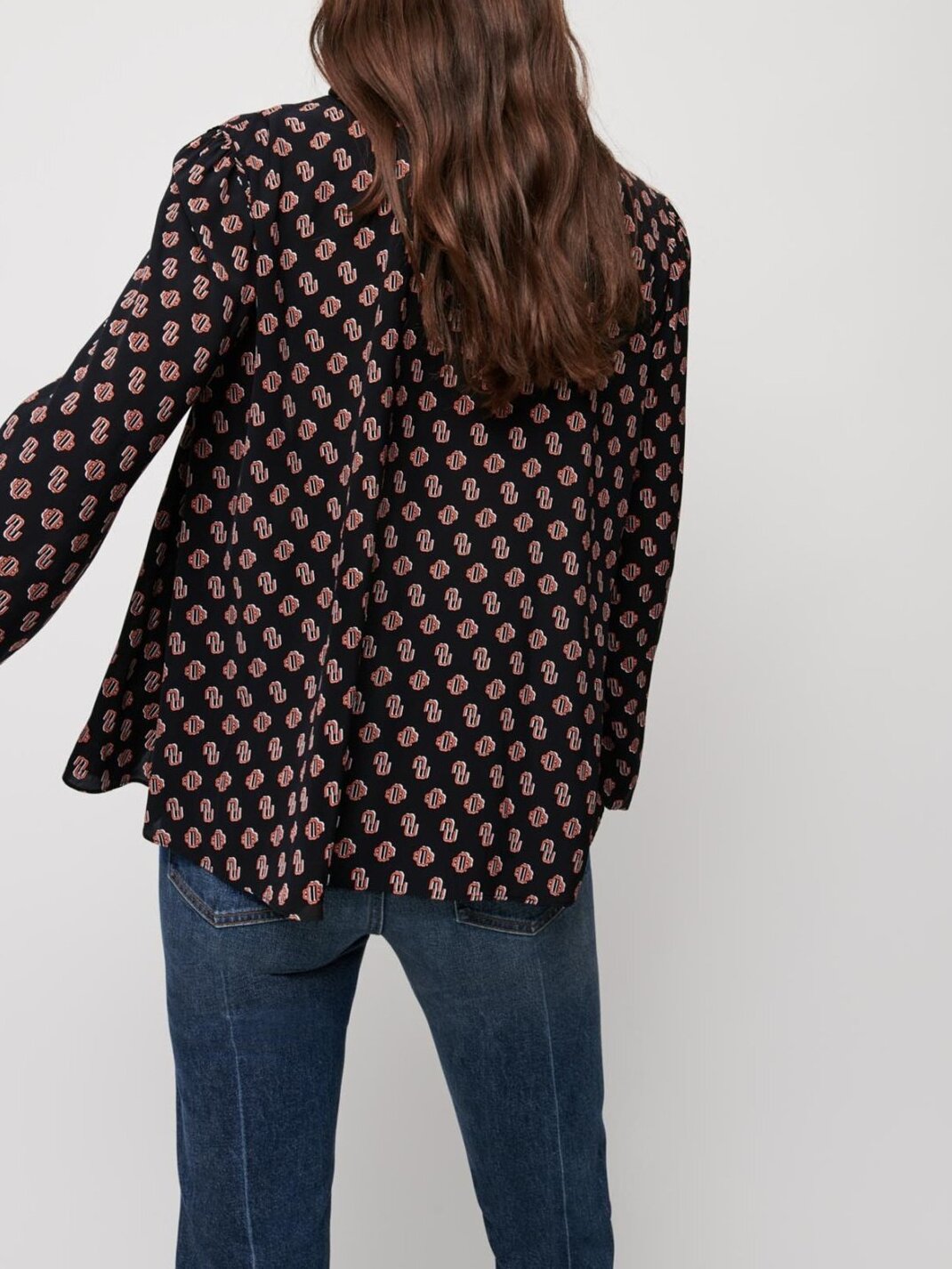 Printed muslin top Maje second-hand photo 6