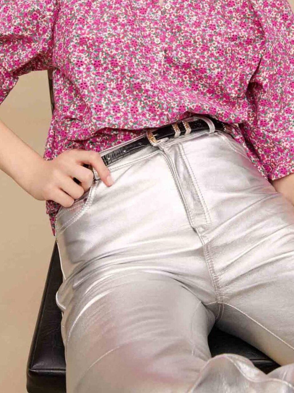 Blouse à imprimé fleuri Maje seconde main photo 5