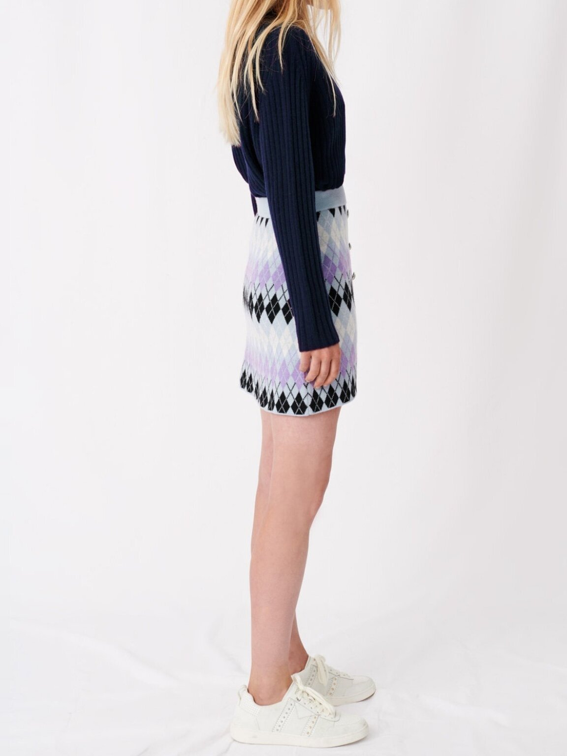 Jupe jacquard argyle Maje seconde main photo 4