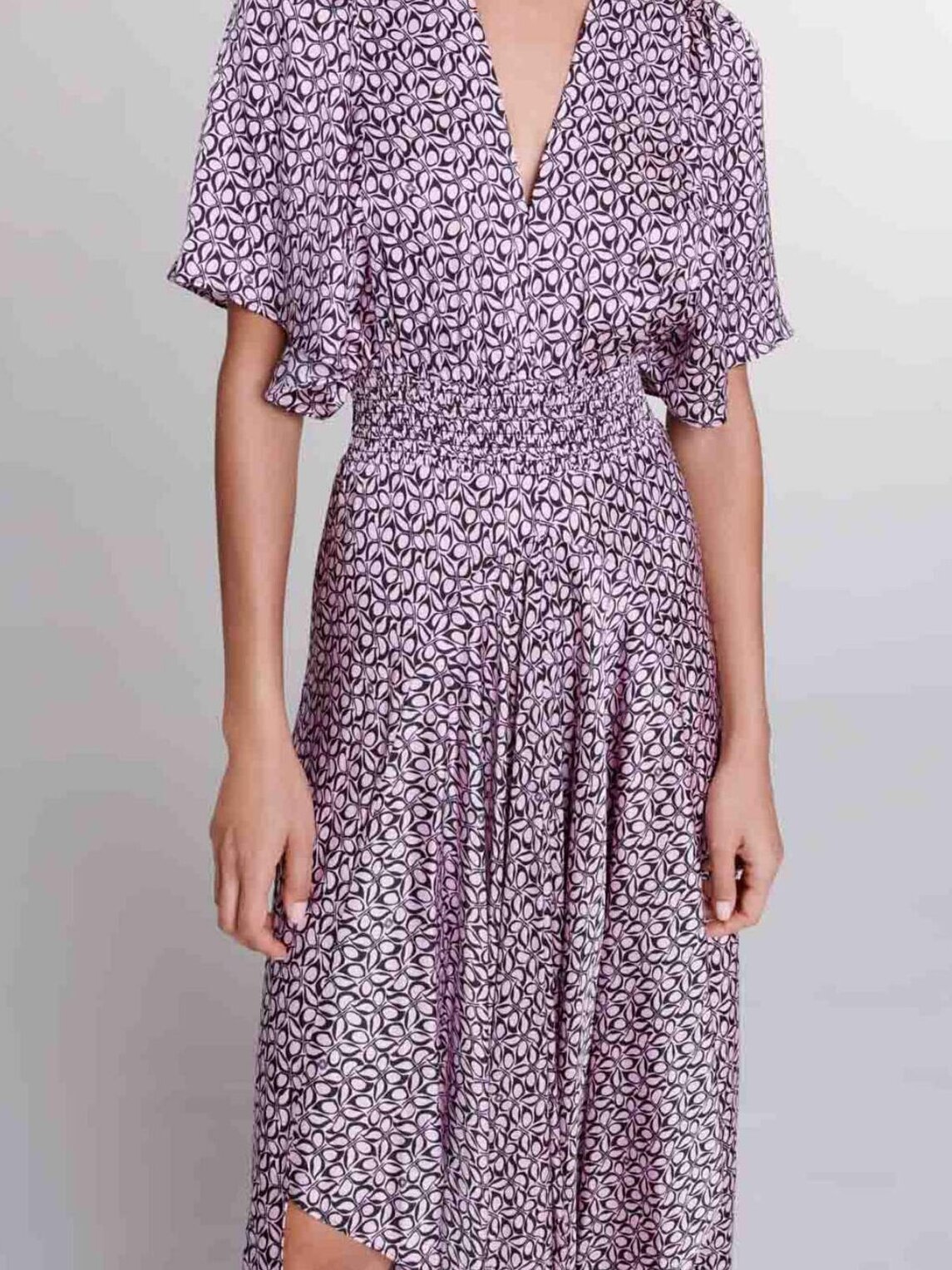 Robe longue satinée imprimée Maje seconde main photo 5