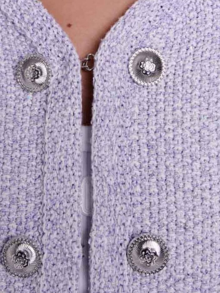 Cropped glitter knit cardigan Maje second-hand photo 5
