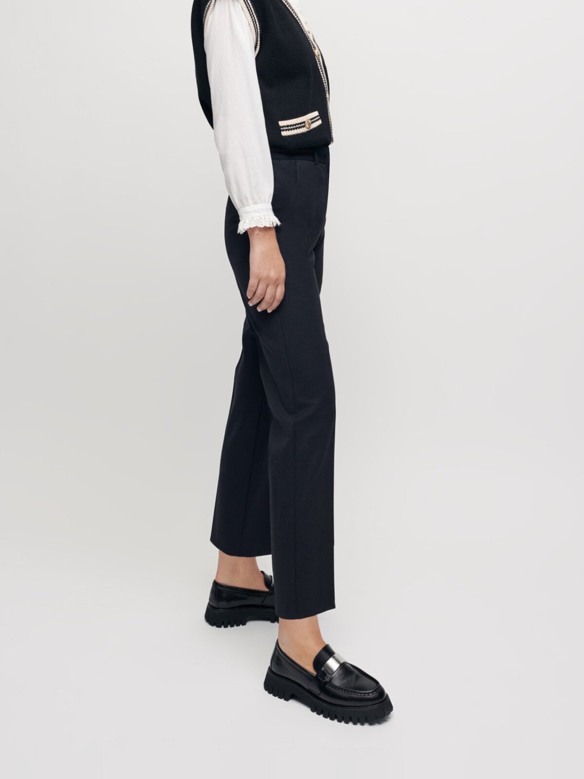 Pantalon de tailleur droit Maje seconde main photo 3