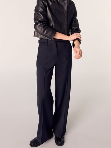 Pantalon de tailleur avec pli Maje seconde main photo 2