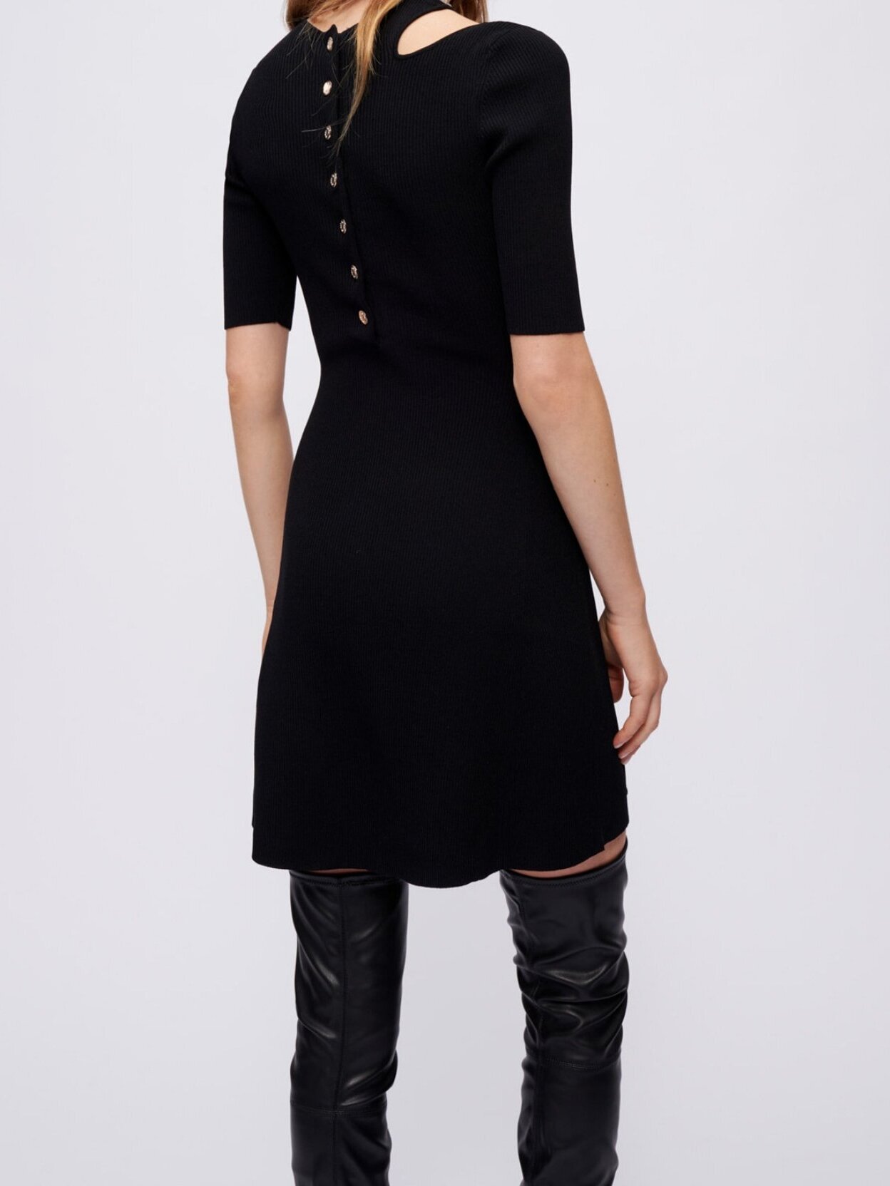 Knit dress with cut-out at the shoulder Maje second-hand photo 3
