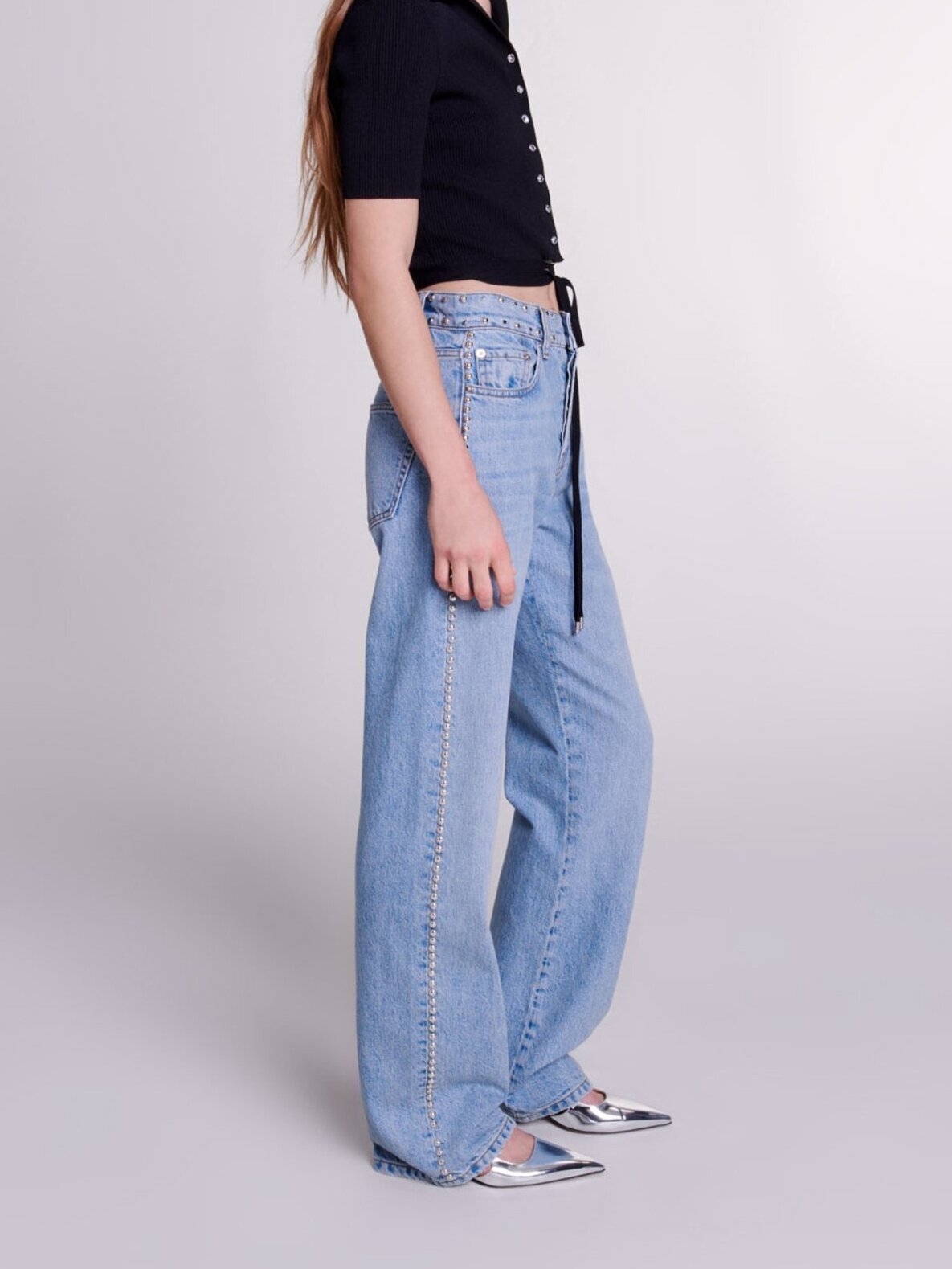 Kurzes Strick-Top zum Binden Maje Second-Hand photo 4