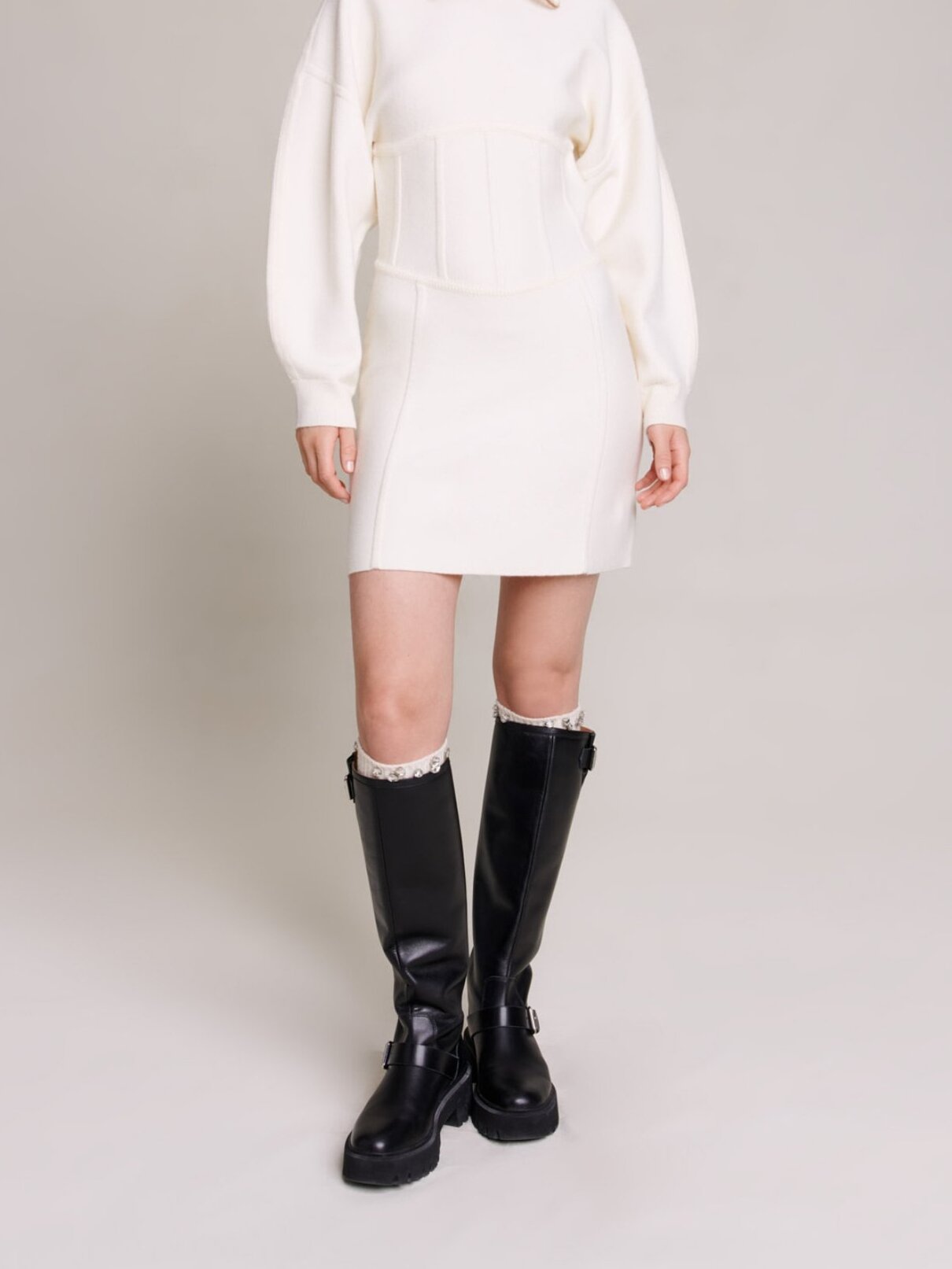 Photo produit Robe pull effet corset numéro 1