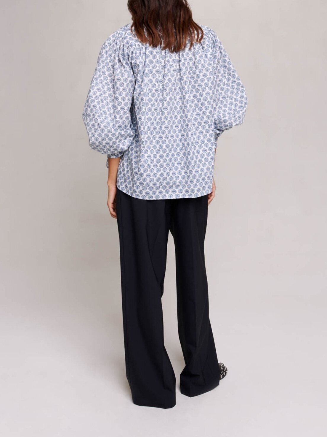 Monogram printed shirt Maje second-hand photo 4