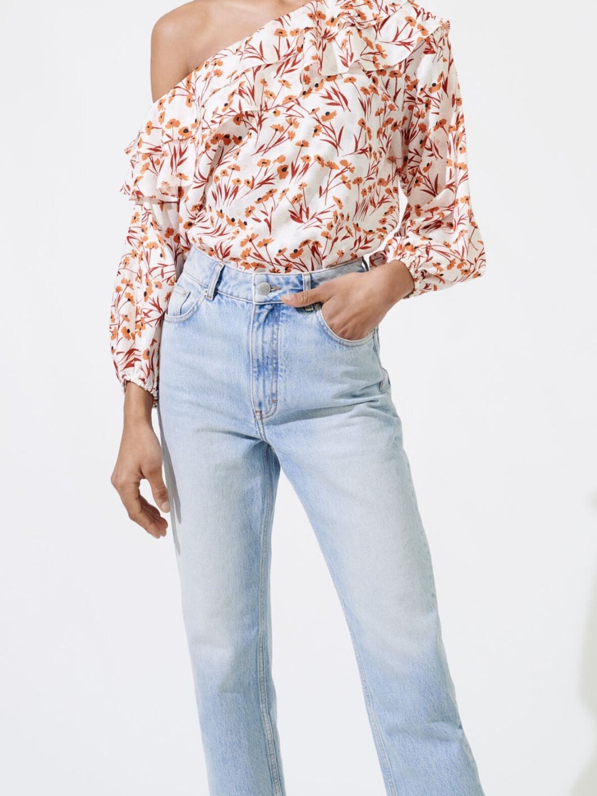 Floral top with drop shoulders Maje second-hand photo 4