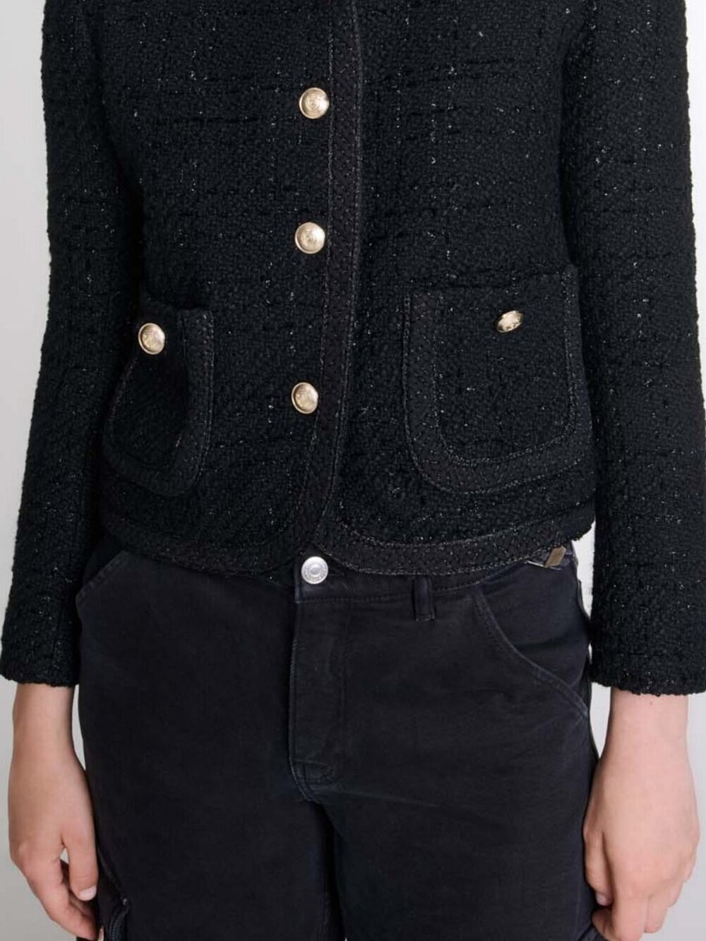 Veste courte en tweed Maje seconde main photo 4