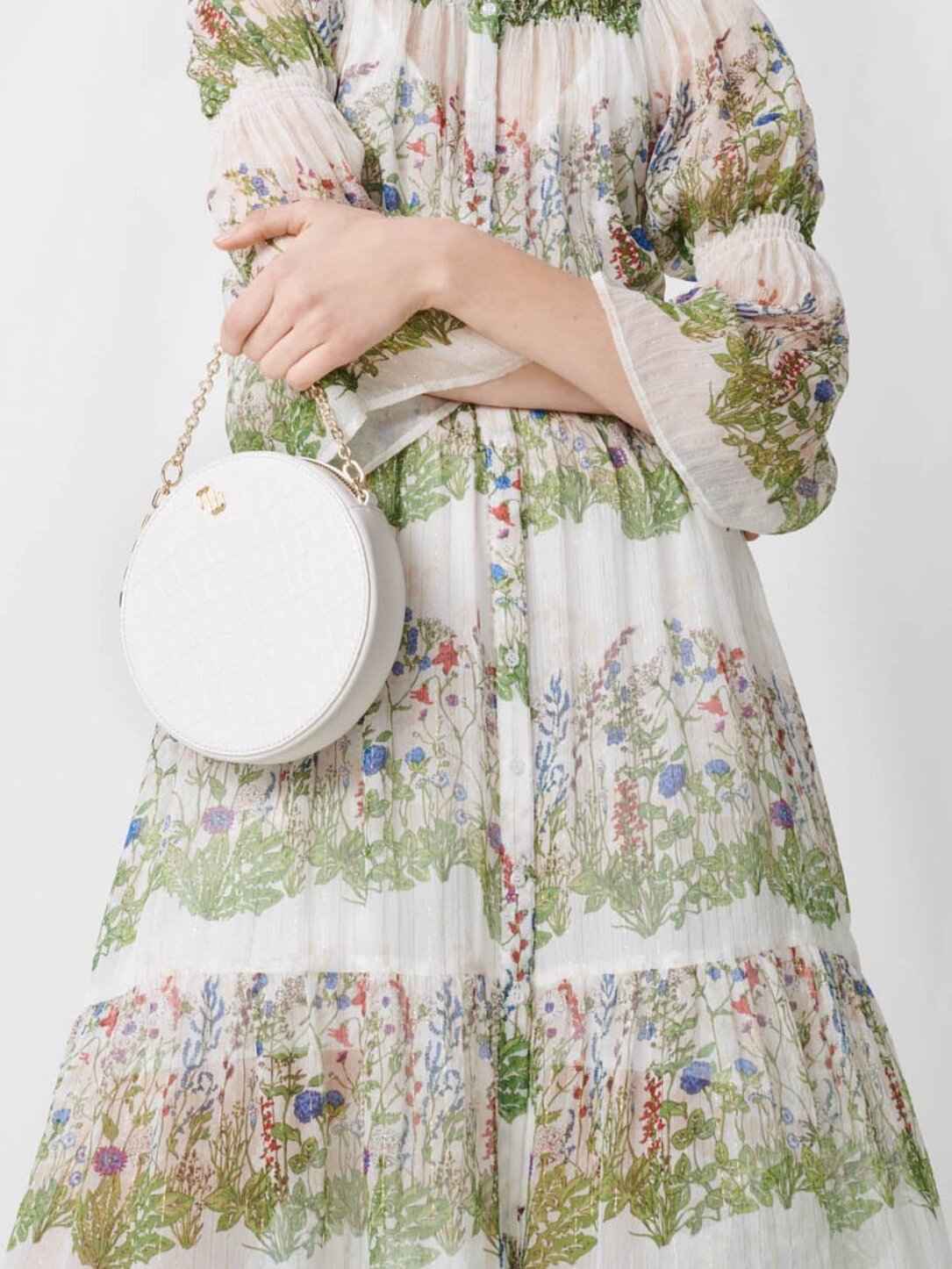 Printed silk long dress Maje second-hand photo 4