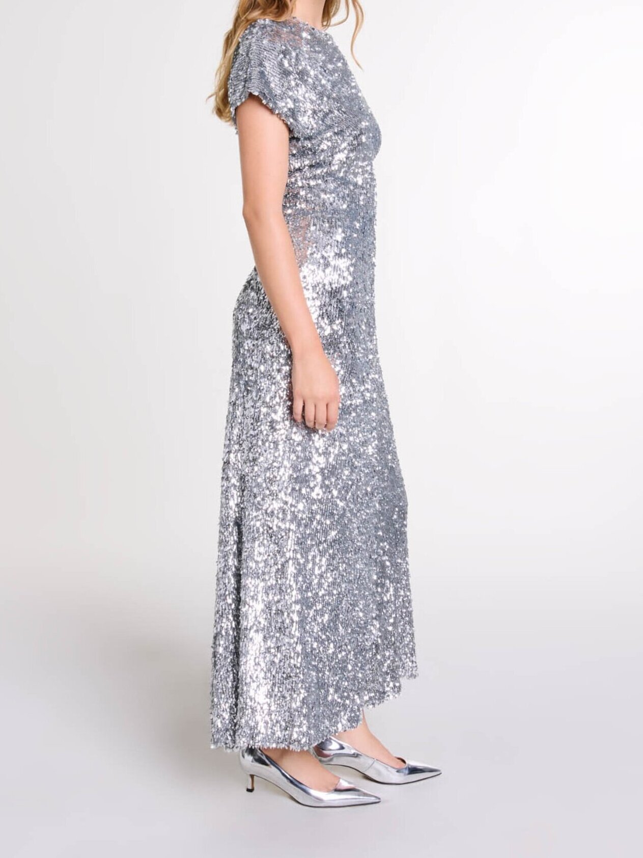 Sequin maxi dress Maje second-hand photo 2