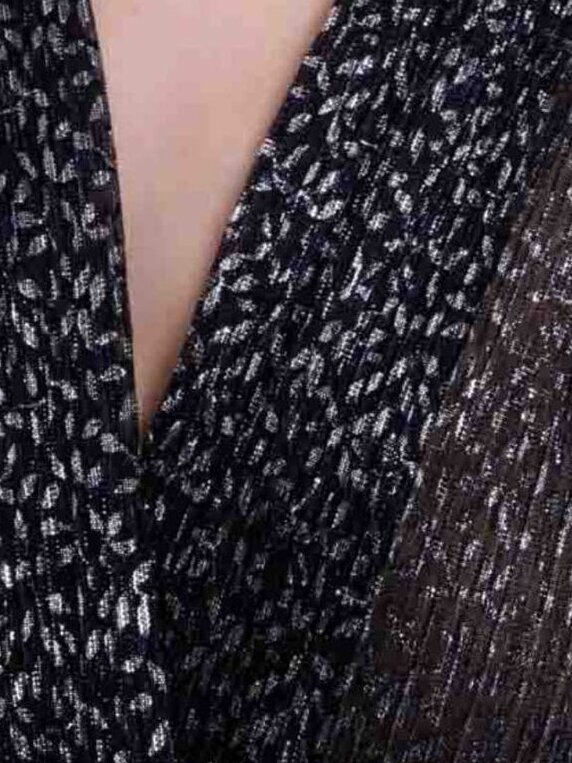 Draped lurex dress Maje second-hand photo 5