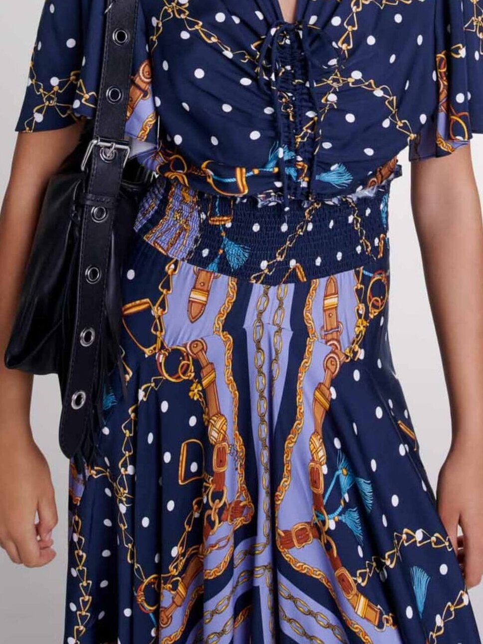 Robe longue satinée imprimée Maje seconde main photo 3