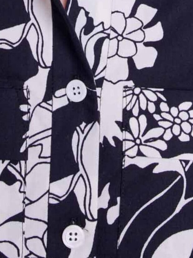 Patterned cropped shirt Maje second-hand photo 5