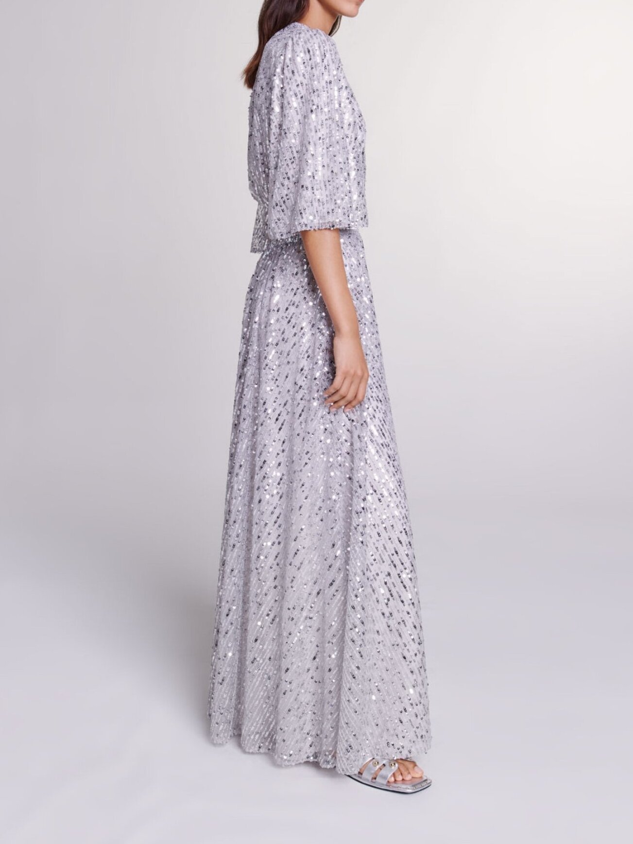Robe longue à sequins Maje seconde main photo 4