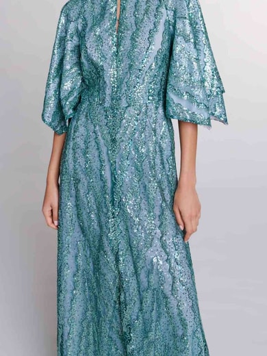 Robe longue à sequins Maje seconde main photo 2
