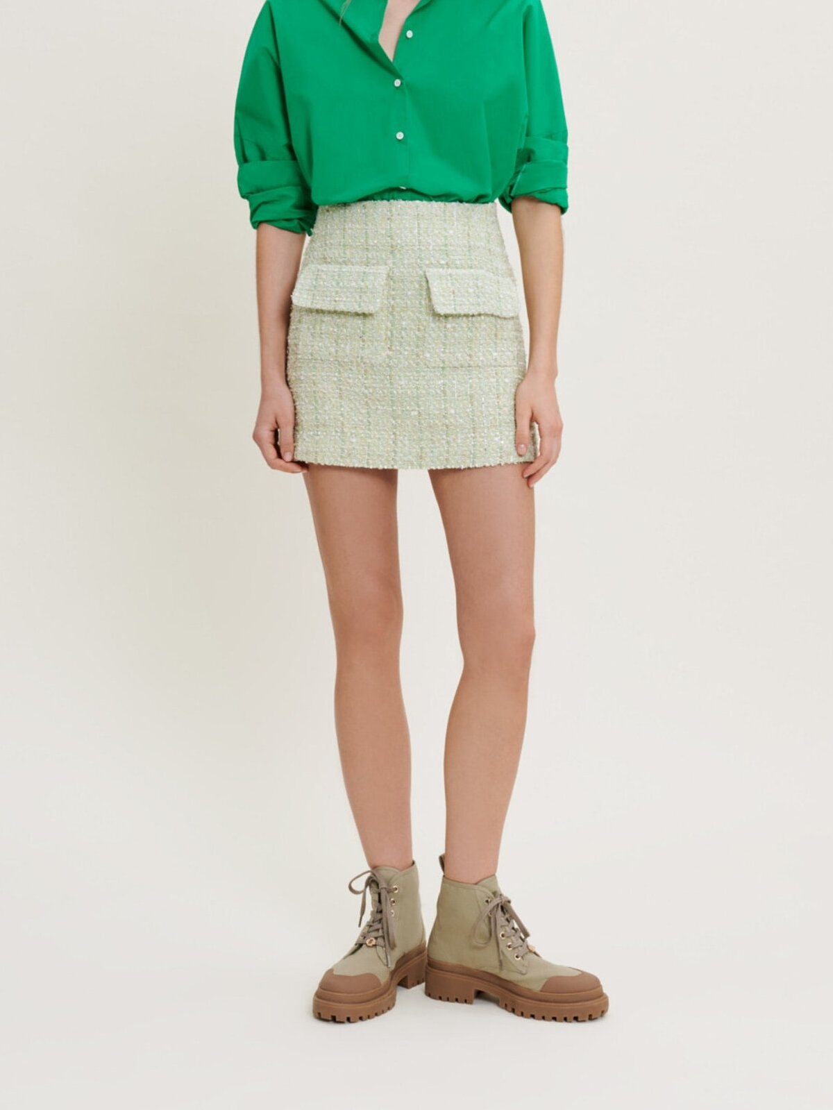 Photo produit Jupe en tweed avec brillance numéro 1