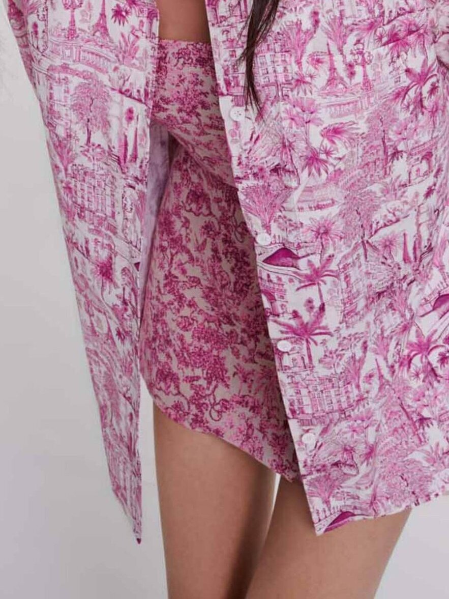 Oversize patterned shirt Maje second-hand photo 5