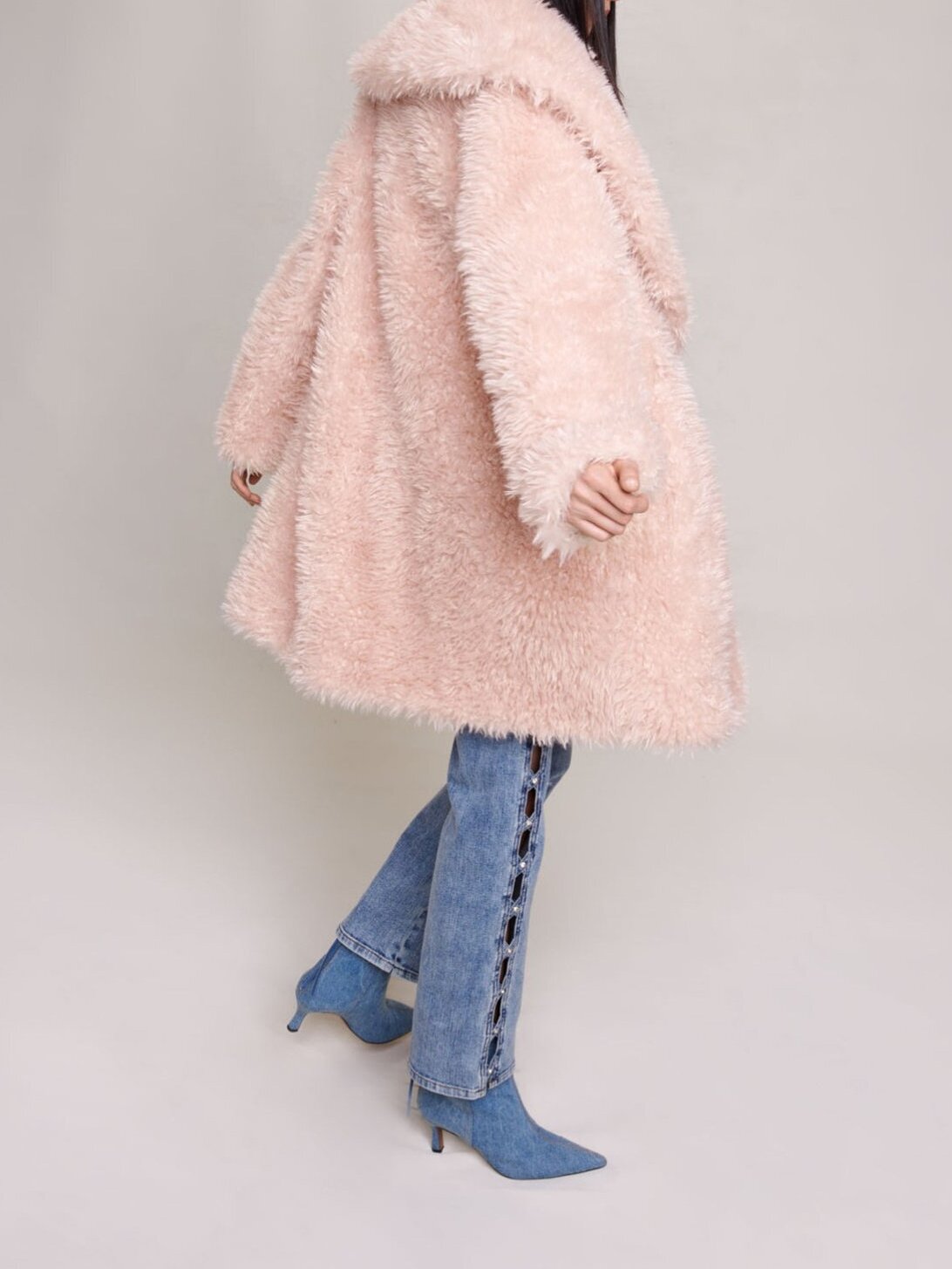 Faux fur coat Maje second-hand photo 3