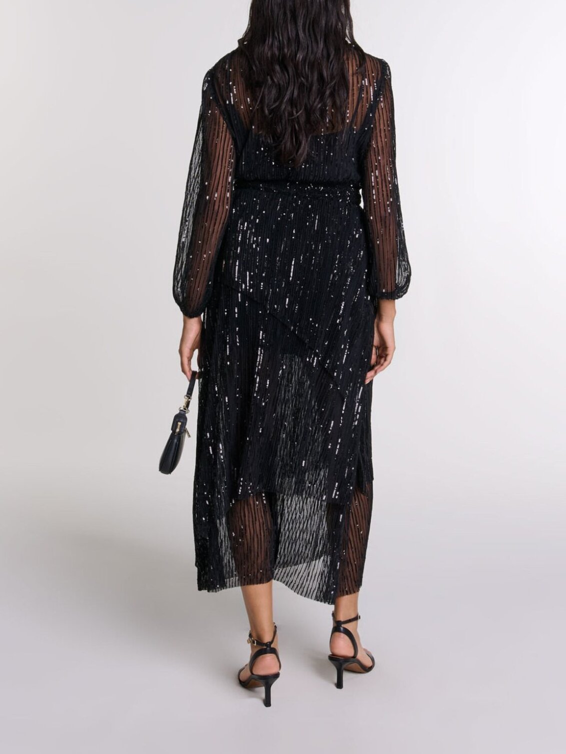 Langes Kleid mit Palletten Maje Second-Hand photo 3