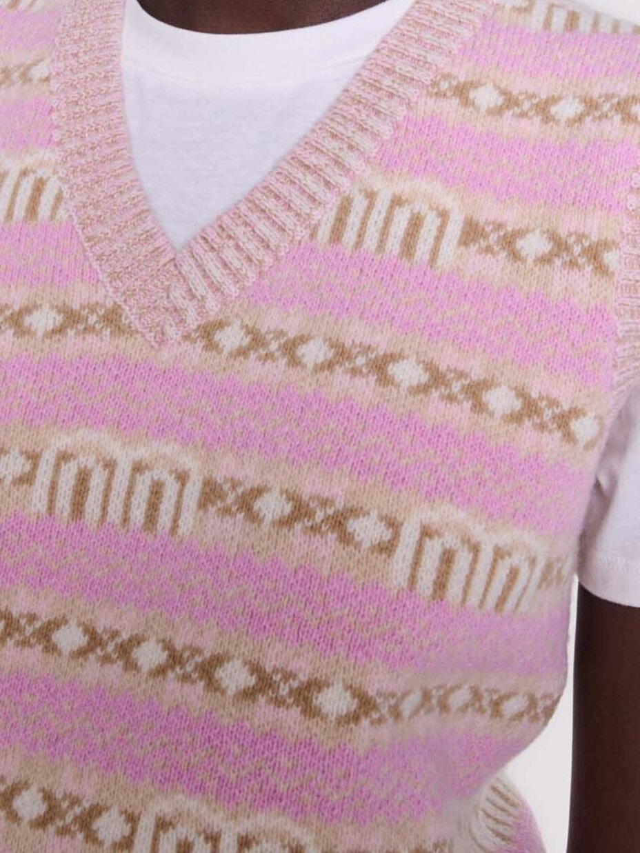 Jersey jacquard sin mangas Maje segunda mano photo 5