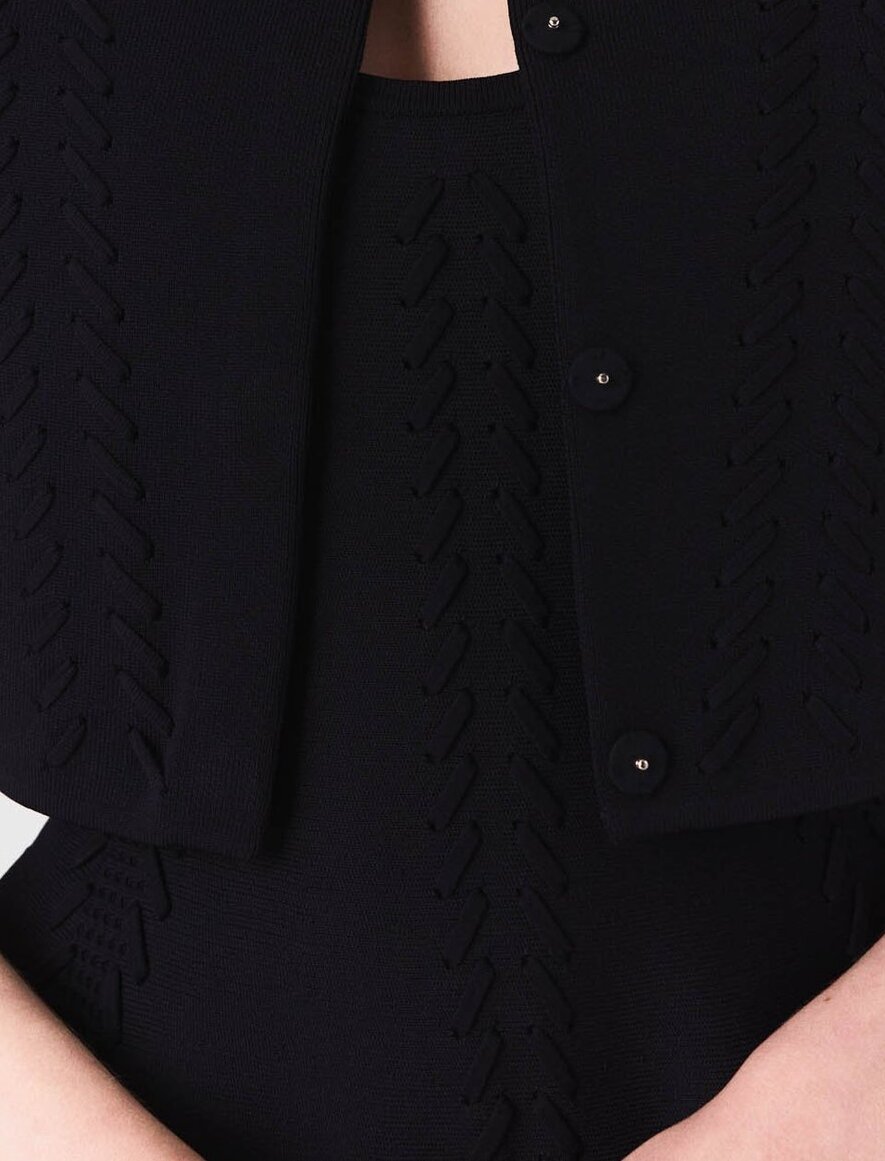 Cropped cardigan Maje second-hand photo 4