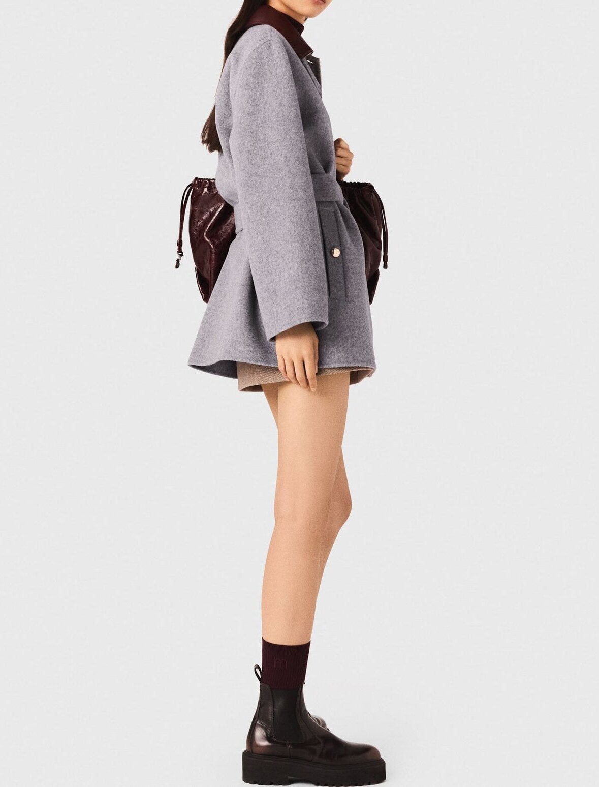 Manteau en laine Maje seconde main photo 3