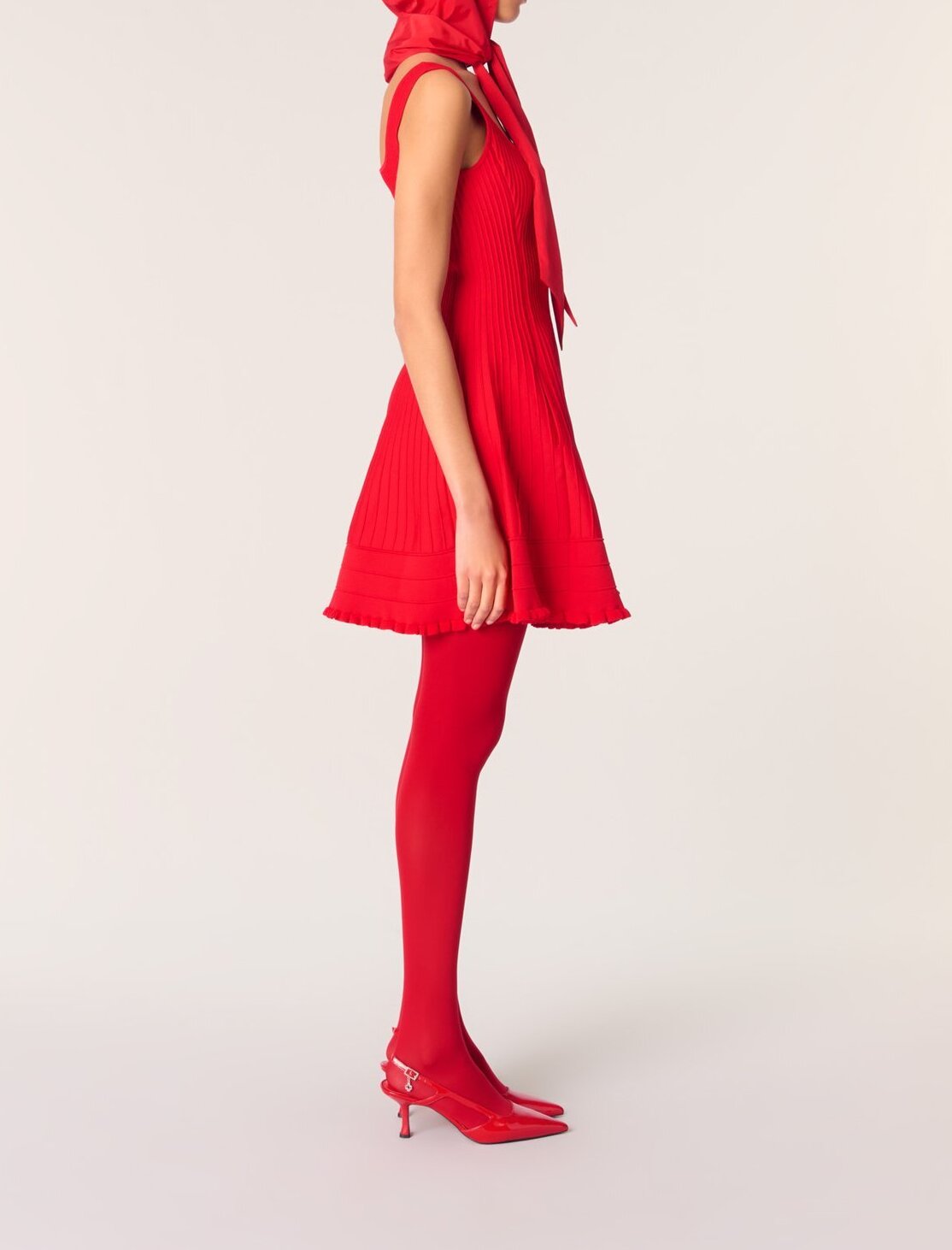 Robe courte en maille Maje seconde main photo 3