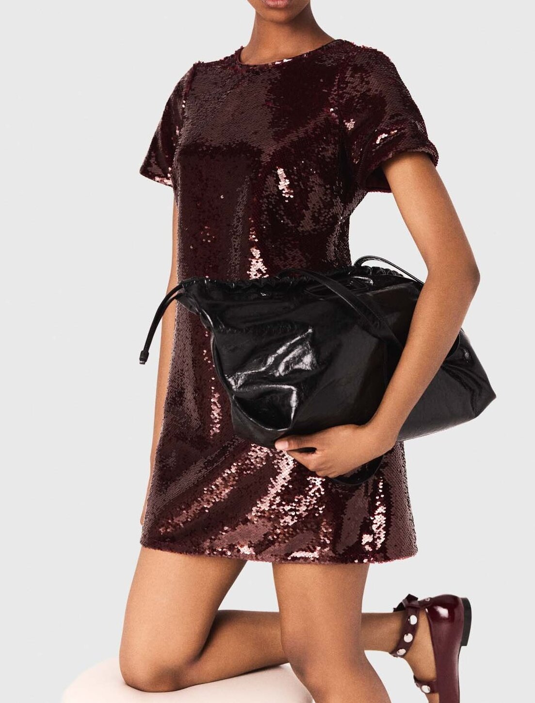 Vestido corto bordado de lentejuelas Maje segunda mano photo 5