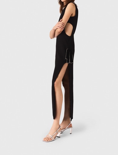 Robe longue avec col bijou Maje seconde main photo 2