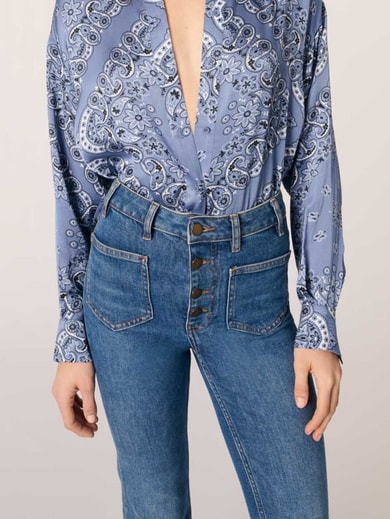 Camisa fluida estampada Maje segunda mano photo 2