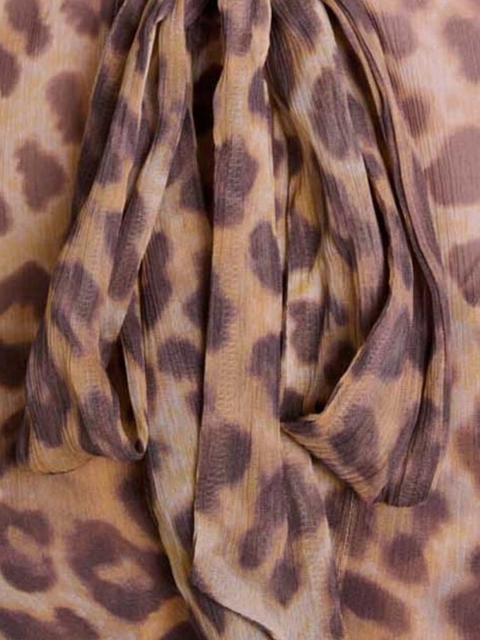 Patterned pussy bow shirt Maje second-hand photo 5