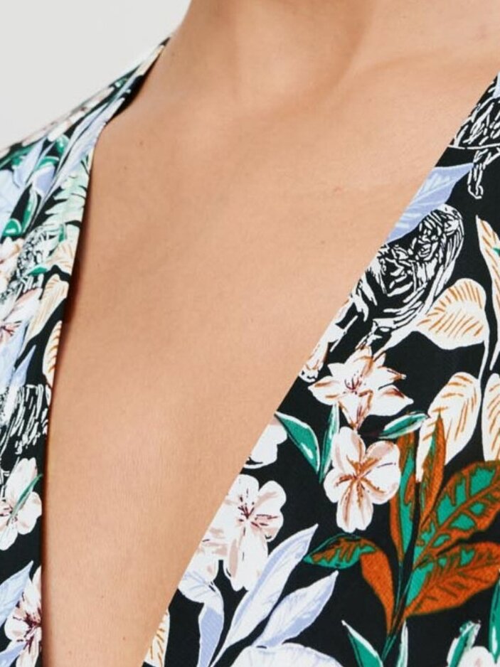 Robe en viscose satinée imprimée Maje seconde main photo 4