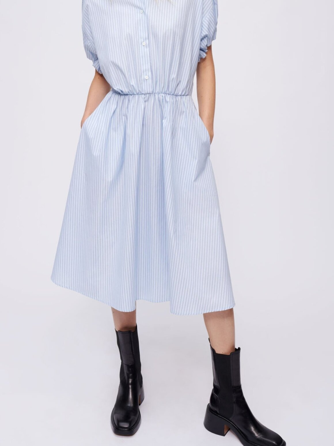 Robe chemise à rayures Maje seconde main photo 4