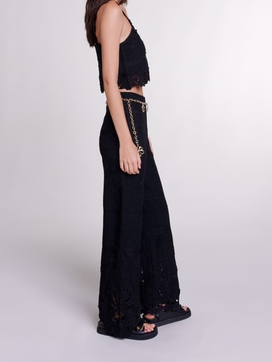 Pantalon en crochet Maje seconde main photo 2