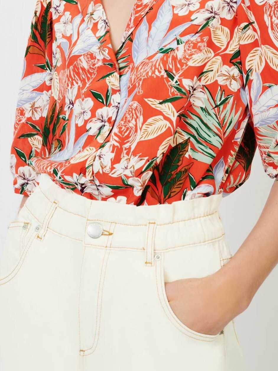 Product photo Shirt in printed flowing viscose number 1