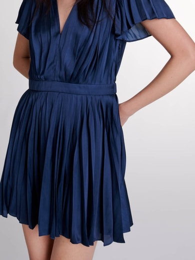 Robe courte plissée Maje seconde main photo 2