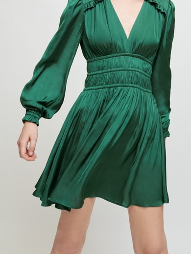 Short satin dress Maje second-hand photo 2