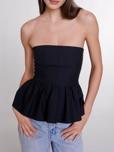 Top bustier à basque Maje seconde main photo 2