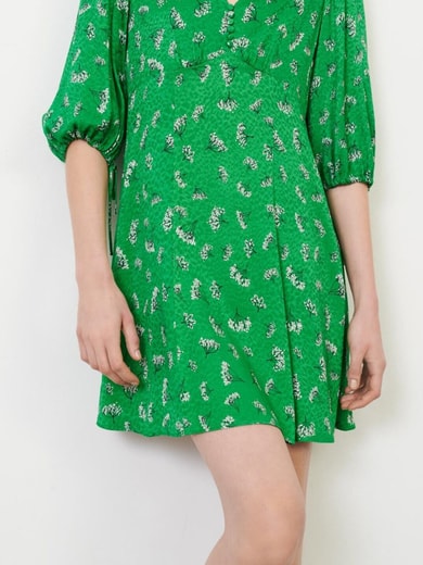 Robe en jacquard satin imprimé Maje seconde main photo 2