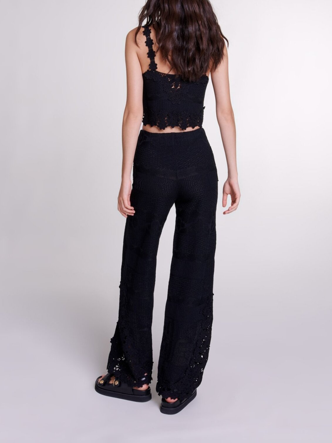 Pantalon en crochet Maje seconde main photo 3