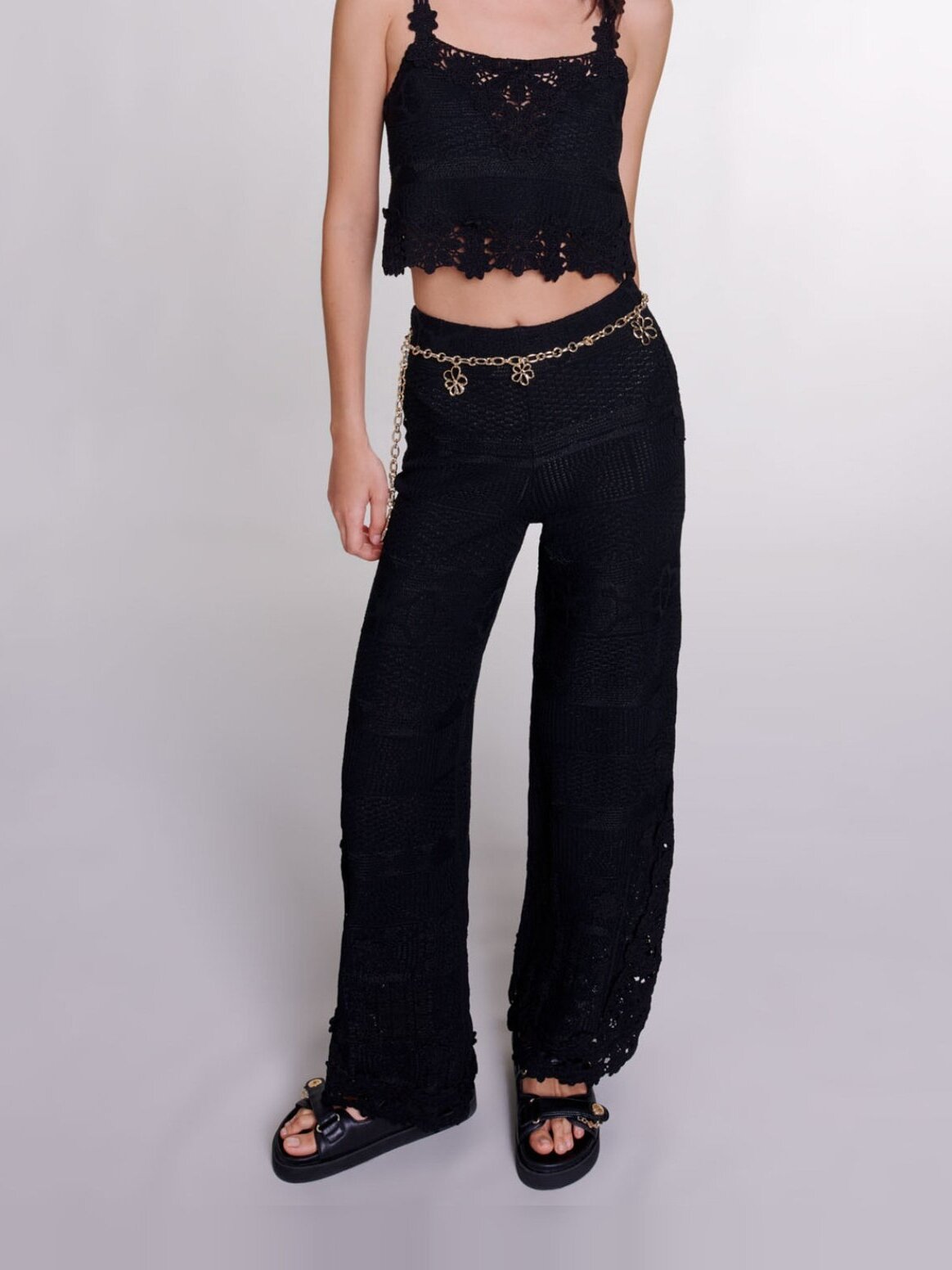 Pantalon en crochet Maje seconde main photo 4
