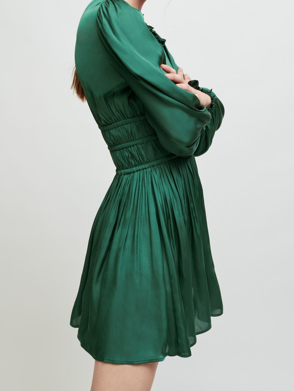 Short satin dress Maje second-hand photo 3