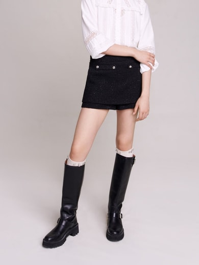 Short en tweed Maje seconde main photo 2