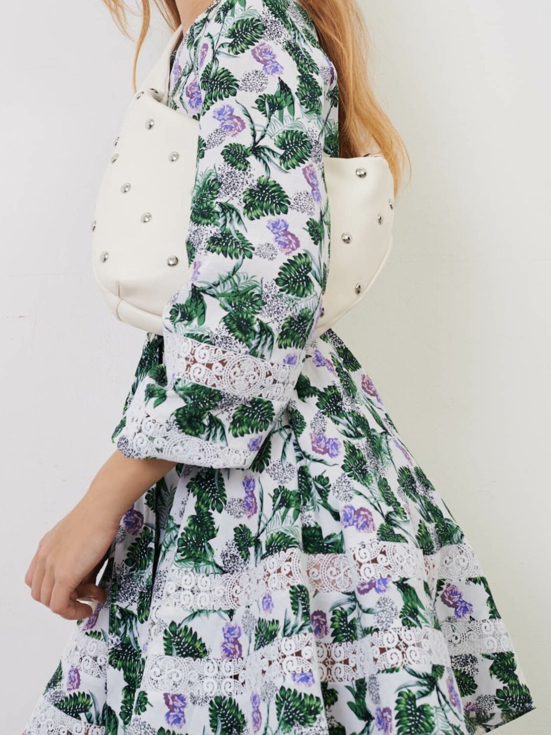 Printed viscose linen dress Maje second-hand photo 2