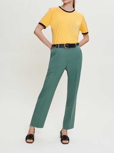 Straight-cut tailored trousers Maje second-hand photo 2