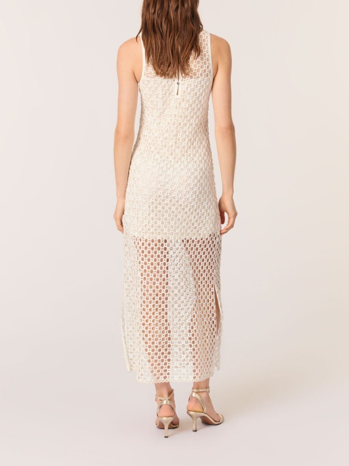 Robe longue en crochet avec perles Maje seconde main photo 3