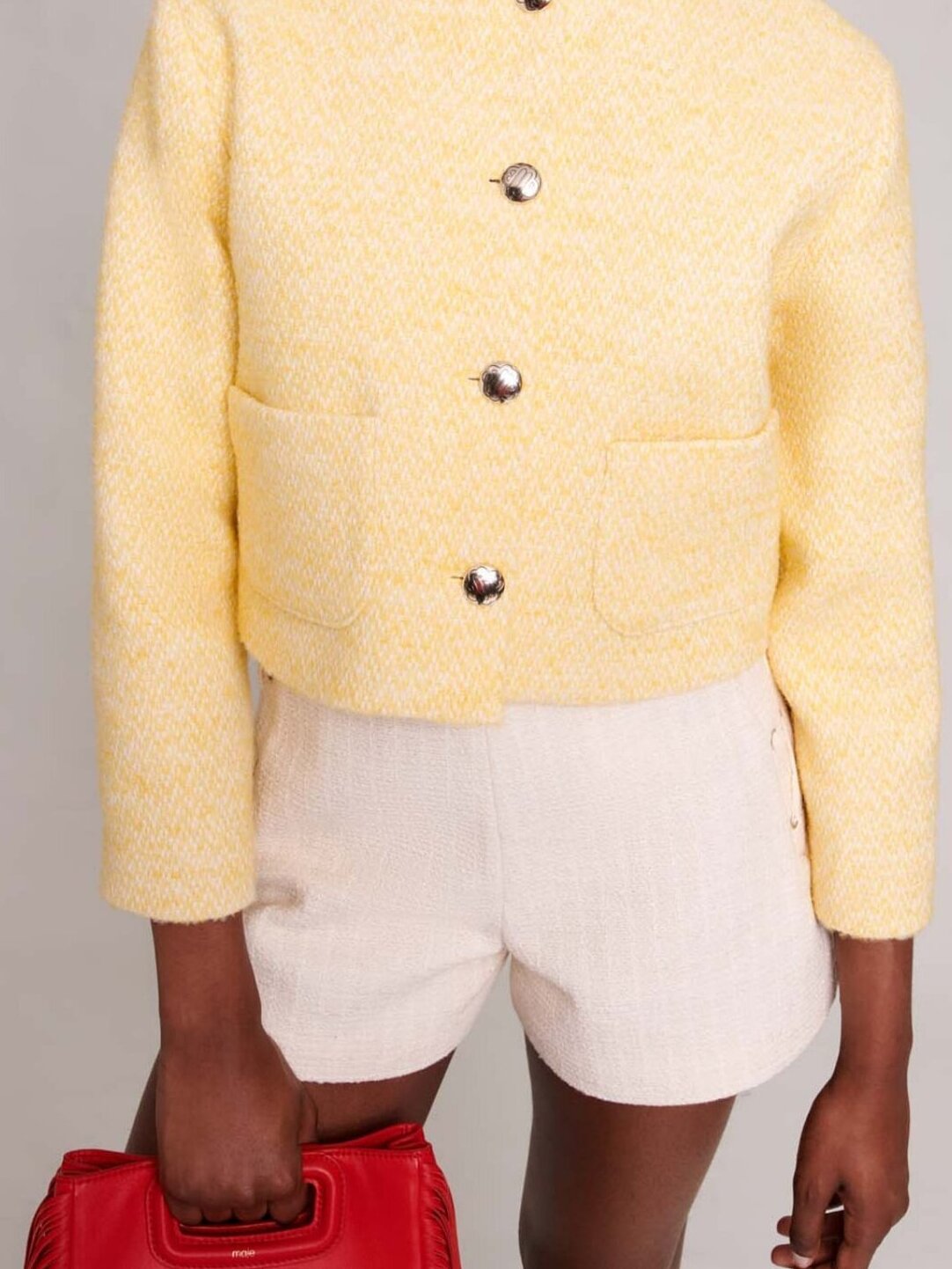 Veste courte en tweed Maje seconde main photo 6