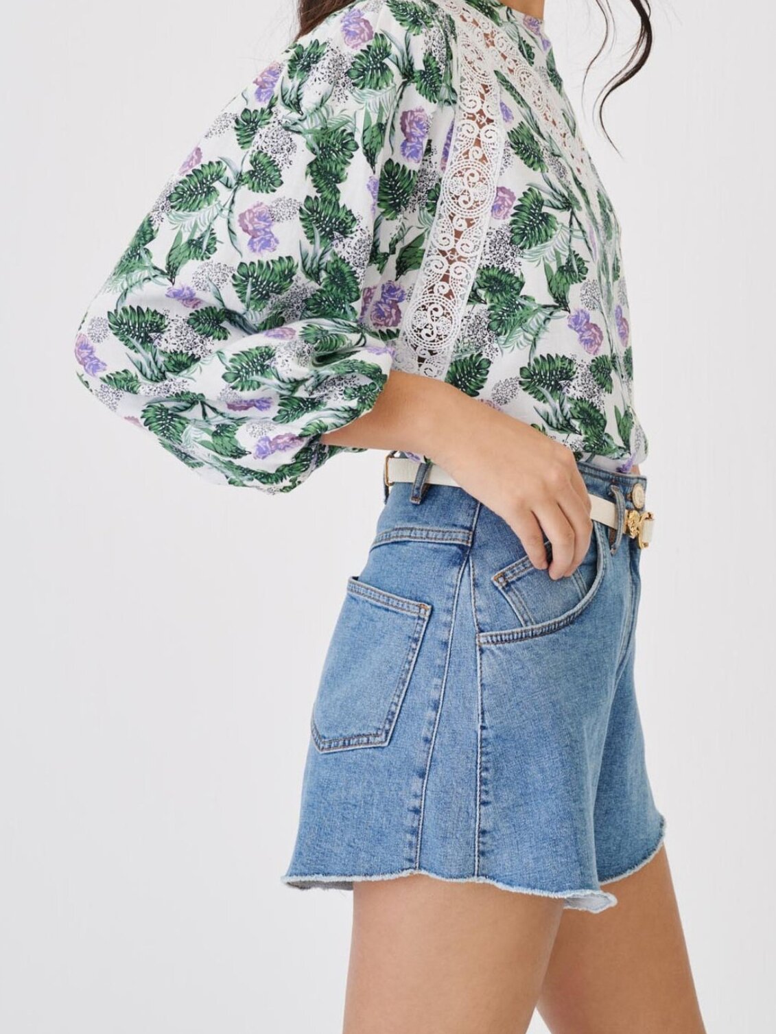 Photo produit Top en viscose lin imprimé numéro 1